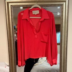 Rory Beca Fuchsia Long Sleeve Blouse